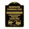 Signmission Reserved Parking Reserved Parking for Residents Only Unauthorized Vehicles Towed Away, BG-1824-23042 A-DES-BG-1824-23042 - alternate 1